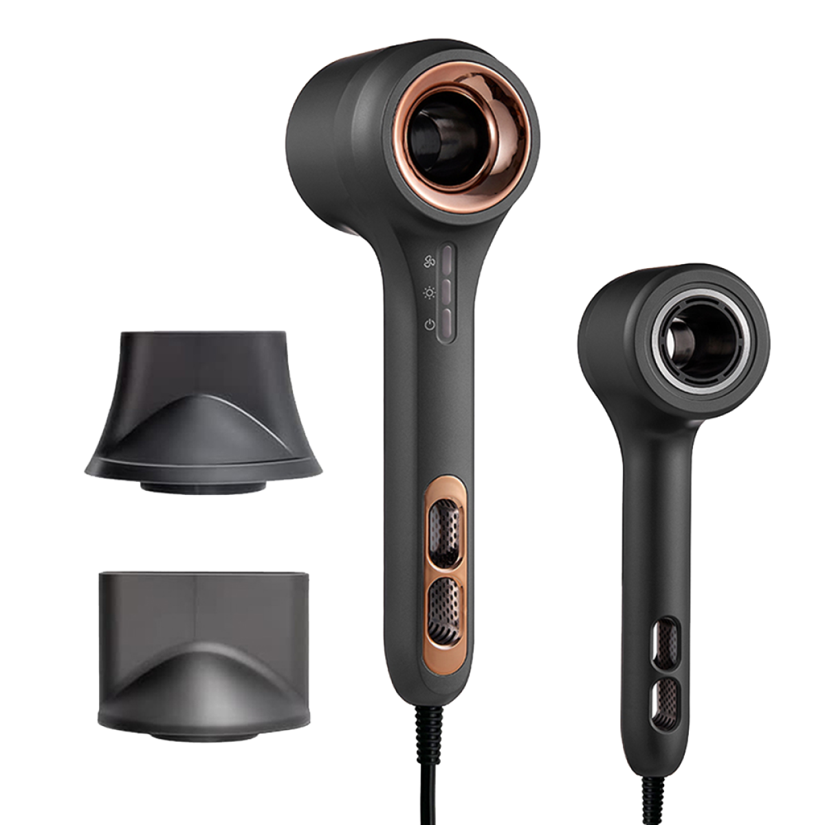 Reeder Hairee Saç Kurutma Makinası, güçlü motoru ve akıllı sıcaklık kontrolü ile hızlı saç kurutma.