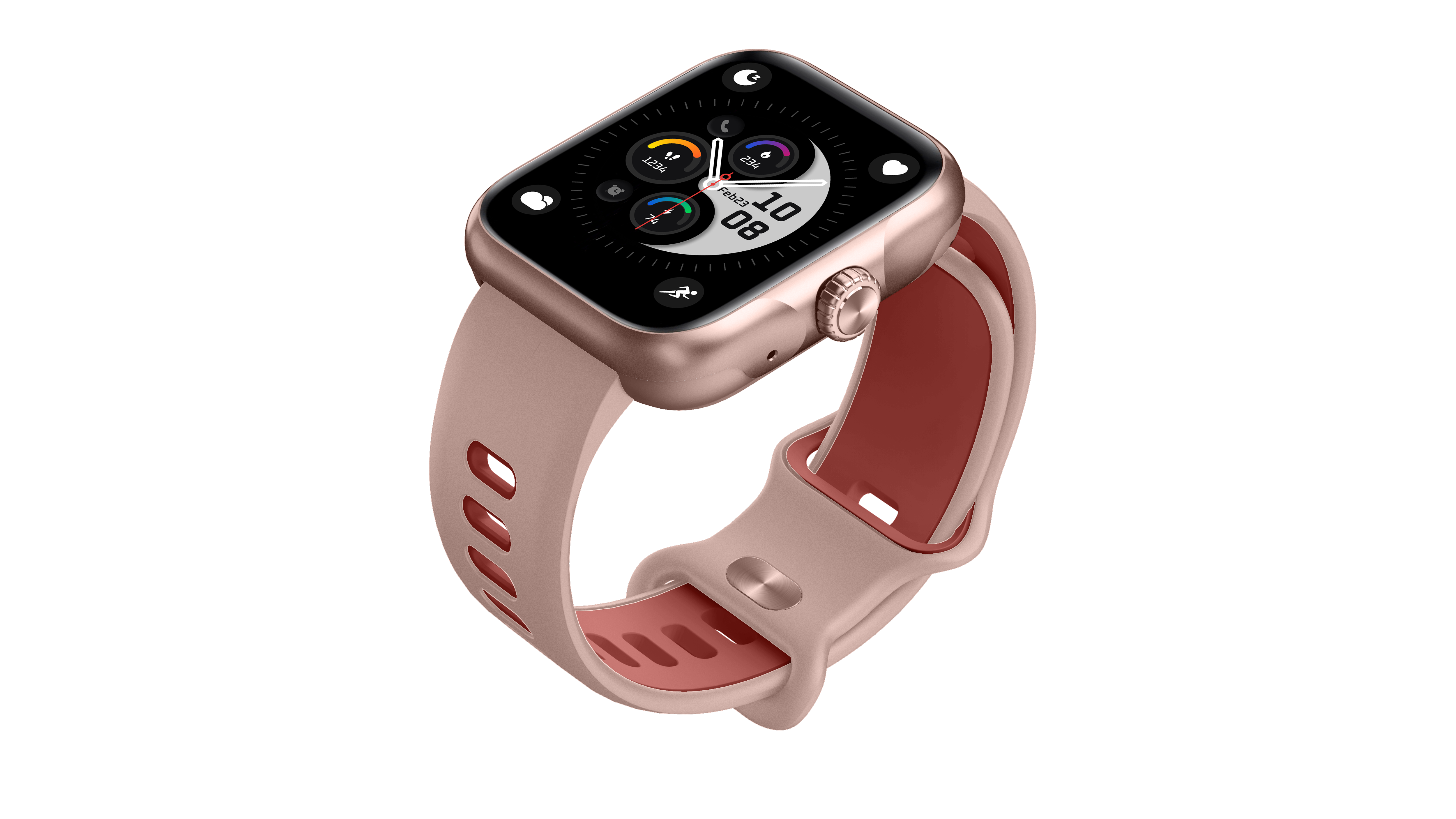 Reeder Reefit Pembe Akıllı Saat, dokunmatik ekran ve zarif tasarımıyla sağlıklı yaşamınıza katkı sağlar.