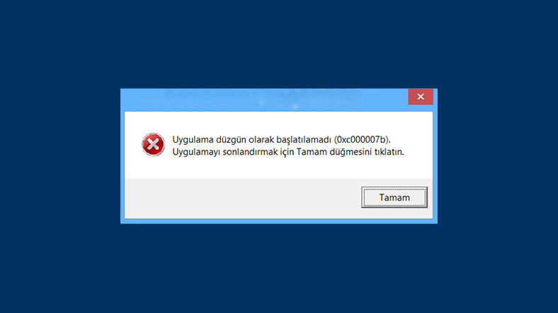 0xc00007b Hatası Çözümü