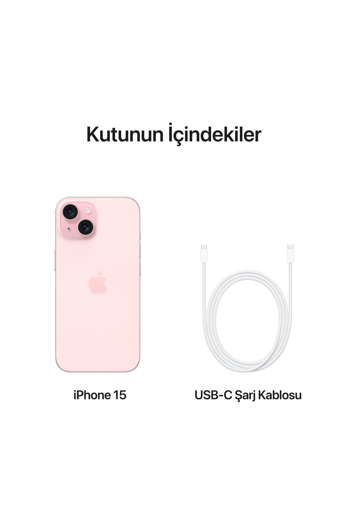 Apple iPhone 15 128 GB (Apple Türkiye Garantili) Pembe